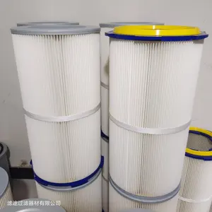Preço barato cartucho de filtro de poeira para máquina de jateamento de energia com 6 orelhas de remoção rápida de poeira