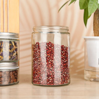 Groothandel Stapelbare Luchtdichte Glazen Voedselbewaarbakjes Met Schroefdeksels Voor Snacks Gedroogd Fruit Kruiden 280 ml 380 ml 500 ml