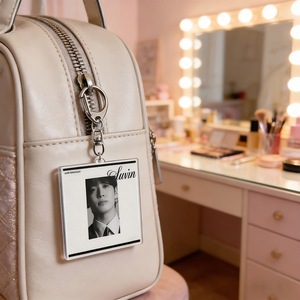 Llavero de acrílico con impresión UV del grupo juvenil de K-pop JiMin V JungKook, colgante de moda coreana, recuerdo para mochila - Product Image 4
