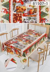 ผ้าปูโต๊ะพีวีซีลายคริสต์มาส พิมพ์ลายด้านหลังด้วยผ้าไม่ถักทอ สำหรับตกแต่งคริสต์มาส - Product Image 6