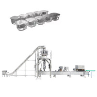 Machine de remplissage et de scellage automatique rotative à grande vitesse pour gobelets en plastique pour yaourt, pudding, jus, crème glacée
