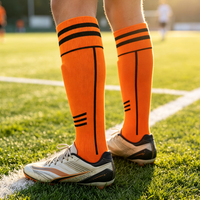 Chaussettes de football athlétiques personnalisées avec logo, antidérapantes, respirantes, rembourrées, fines, tricotées pour hommes, femmes, enfants, sports d'équipe, vente en gros