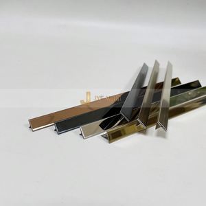 LL135 Tile Edge Trim <b>Corner</b> T Shape Stainless Steel Metal PVD Coating Waterproof Durable Decorative Colorful Wall Tile Apartment - Product Image 3