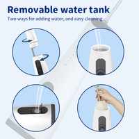 Fabricant depuis 20 ans, Irrigateur buccal portable 300 ml USB, OEM gratuit, étanche IPX7, pour la maison et les voyages