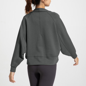 Chaqueta de Yoga Athena Lulu Modal para Mujer, Estilo Cardigan con Capa de Aire, Color Blanco, Albaricoque, Castaño, Gris Grafito - Product Image 2