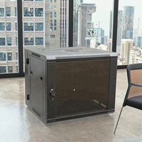 Armoire murale en acier à double section d'occasion 6u/9u/12u Rack de serveur réseau pour équipement de commutation Rack d'ordinateur