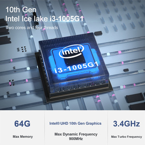 Mini pc de Juegos 4k 10th generación lago de hielo I3-1005G1 1,2 GHz Turbo 3,4 Ghz 2C 4T 4MB Smart Cache - Product Image 2