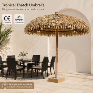 Parasol tropical à mât central avec structure de mât central pour la fourniture aux patios des villages de <span class=keywords><strong>vacances</strong></span> - Product Image 1