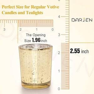 Porte-bougies en fer doré pour centres de table de mariage, décorations de fête de Noël, usage domestique - Product Image 6