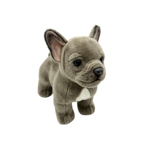Peluche réaliste de bouledogue français sur mesure, haute qualité, gris, jouet en peluche pour chiot, vente en gros, cadeau - Product Image 1