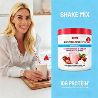 Poudres de préparation instantanée OEM originales, délicieuses saveurs fraise et crème, substitut de repas, milk-shake, poudre protéinée