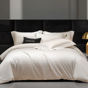 Drap-<span class=keywords><strong>housse</strong></span> blanc en lyocell et coton de haute qualité, rafraîchissant et respirant, avec élastique 360° et poches profondes, <span class=keywords><strong>housse</strong></span> de <span class=keywords><strong>matelas</strong></span> douce et soyeuse, ensemble de literie - Product Image 1