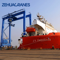 Grue à portique ZEHUA de Chine, haute qualité, prix abordable, système PLC et HMI, grue à portique pour manutention de conteneurs sur pneus en caoutchouc