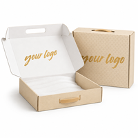 Caja de Cartón Corrugado Reciclable, Embalaje de Papel Sostenible con Diseño de Bajo Contenido Plástico, Cumple con la Normativa EU PPWR, para Envíos de Comercio Electrónico