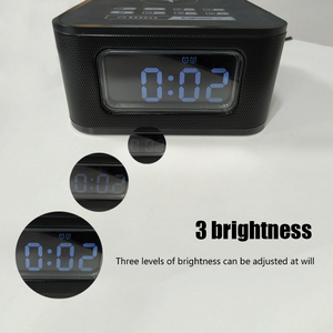Youton xách tay mini đồng hồ báo thức đài phát thanh với cổng USB chất lượng cao bluetooths 5.0 Loa DC nhựa công nghệ tùy chỉnh <span class=keywords><strong>LCD</strong></span> - Product Image 5
