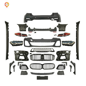 Kit de carrocería de coche modificado de alta calidad para 2018-2020 G30 actualización a estilo MT piezas de Material PP parachoques de coche falda lateral cabeza lámpara trasera - Product Image 1