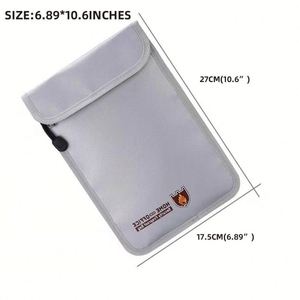 Brand New Zipper Office <b>Document</b> Storage <b>Bag</b> Fireproof and Waterproof Security Filing Products for Money Saving - Product Image 2
