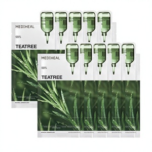 <span class=keywords><strong>Mascarilla</strong></span> Coreana Vegana de 10 Piezas con 99% de Pureza de Árbol de Té, Calmante, Hidratante Intensiva y de Hidratación Profunda - Product Image 1