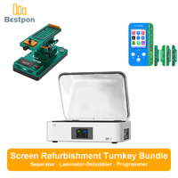 Paquete Completo para Reparación y Reacondicionamiento de Pantallas de Teléfono - Máquina Laminadora, Desburbujeador, Separador de LCD - 30 Pantallas/Día