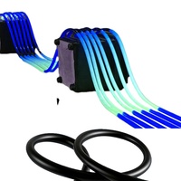 Tube néon LED flexible en silicone RGB Pixel 24V noir 360 degrés SPI à effet de défilement pour festivals, bars, bricolage et jeux