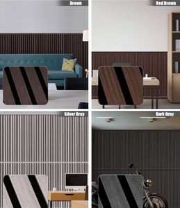 Meilleures ventes d'usine : Panneaux acoustiques en <span class=keywords><strong>bois</strong></span> tissé, design rainuré, pour une acoustique et une insonorisation améliorées, décoration murale en lattes de <span class=keywords><strong>bois</strong></span> pour la maison et le bureau - Product Image 6
