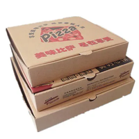 Boîte à pizza carrée imprimée personnalisée 8x8x3, boîte de papier d'emballage de livraison de nourriture en carton ondulé