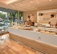 Corian Stone Top Panneau en bois massif Comptoir de bar portable pour bar ou restaurant Bars à domicile Table haute LED