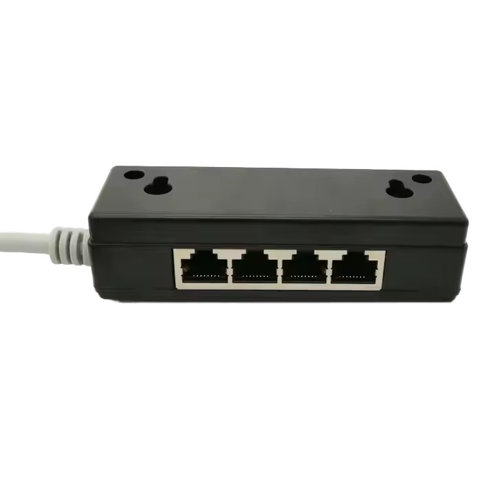 Repartiteur Rj45 Répartiteur RJ45 1 Mâle Vers 3 Femelles - Connecteur Ethernet Pour Cat5/Cat6/Cat7 - Extension LAN Coupleur Rj45 Mâle Femelle
