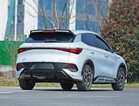 Kit carrosserie sport BYD Atto 3 Yuan Plus MC 2022-2024 en PP, comprenant lèvre avant, jupes latérales, diffuseur arrière et spoiler, noir brillant et argent, neuf