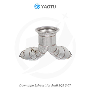 Prix d'usine <span class=keywords><strong>YT</strong></span>, acier inoxydable SS304, épaisseur 1,5 mm, finition miroir, collecteur d'échappement de course, double convertisseur catalytique, isolation thermique - Product Image 5