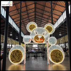 Luces decorativas para el hogar con diseño de oso LED para decoración exterior, festivales, grandes decoraciones navideñas para exteriores - Product Image 3