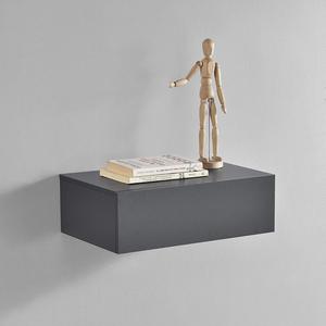 Comodino Flottante con Ripiani Apribili in Legno di Noce Massiccio, Stile Mid-century - Product Image 5