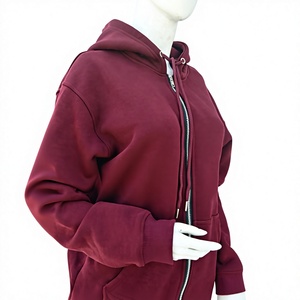 Sweat à capuche streetwear anti-rides personnalisé haut de gamme pour femme, 100 % coton molletonné, imprimé sérigraphié, OEM ODM Marque Privée - Product Image 1