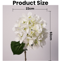 Neuankömmling Real Touch Hortensie Künstliche Blume Große Hortensien Blumen Künstliche Hochzeit Latex Weiß Blau Hortensie