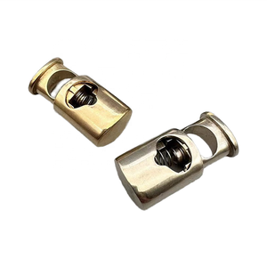 Garment Drawstring Brass Stopper <b>Toggle</b> Clasp Buckle Spring Snap Rope <b>Clamp</b> Cord Lock Marine Rigging Yacht Boat Hardware Brass S - Product Image 3