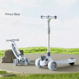Trottinette pour enfants OEM ODM, 1 à 12 ans, pneus épais, musique, lumière, trottinette pour filles et garçons - Product Image 5