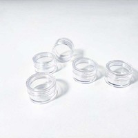 Pots cosmétiques vides transparents personnalisables en PS de 6,5g 5ml pour crème contour des yeux et poudre libre, emballage cosmétique OEM/ODM Avantis
