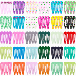 100-Pack BB Animal lindo Cabello para niños Gota de agua Flequillo Corona Corazón Clips laterales Conjunto de combinación - Product Image 3