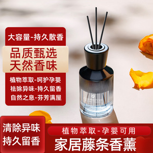 Car Perfume Reed <b>Diffuser</b> Glass <b>Bottle</b> 60 90 Days Lasting Scent Desktop Fragrance For Home And Car - Product Image 5