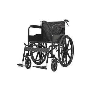 Fauteuil roulant manuel pliable, roues de 24 pouces, frein en U, léger, portable, pour personnes âgées, utilisation en voyage - Product Image 4