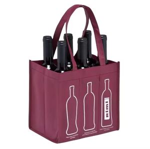 Zhyd 6 Chai 750ml Chất lượng cao tái sử dụng không dệt 6 chai rượu vang Hộp Quà Tặng mua sắm Tote Túi - Product Image 2
