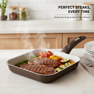 Bán Buôn Tùy Chỉnh Chảo Chảo Men Bền Vững <span class=keywords><strong>Mini</strong></span> Vuông Gốm Không Dính Lớp Phủ Nướng <span class=keywords><strong>Pan</strong></span> Cho Bán - Product Image 1