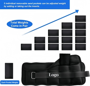 <span class=keywords><strong>Pesas</strong></span> Personalizadas para Muñecas, Tobillos y Piernas de 1-10 Libras, Bolsa de Arena de Neopreno con Correas para Piernas, Equipo de Entrenamiento de Fuerza para Mujeres y Hombres - Product Image 3