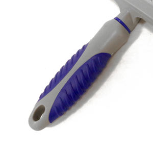 Soft Stainless Steel Bristles and Ergonomic Plastic Handle 20x12CM Square Head Hair Comb <b>for</b> Pet Grooming - Product Image 5