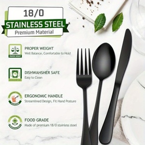 Juego de Cuchillos para Carne Dentados de Acero Inoxidable con Pulido Espejo Ecológico Topwin, Diseño Moderno con Mango de Acero Inoxidable para Acampar - Product Image 5