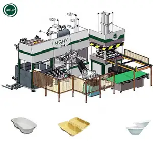 لوحة الغذاء آلة الإبداعية خارج الخط روبوت ماكينة صناعة أطباق البيض من مخلفات الأوراق المائدة خط الإنتاج المهنية صنع لوازم الطاولة/المائدة قابل للتصرف آلة