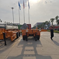 Nouvelle semi-remorque squelette porte-conteneurs 3 essieux 40 pieds 40 tonnes 50 tonnes pour transport maritime et portuaire - Prix