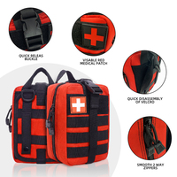Kit de Primeros Auxilios Táctico de Emergencia, Ligero, Compacto, Portátil, de Nailon, Herramientas de Supervivencia para Traumas, Trabajo, Escalada