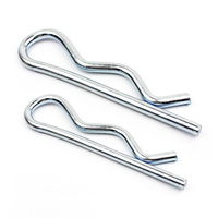 Goupilles en R à double ou simple spirale, en acier inoxydable 65Mn, en acier à ressort, pour verrouillage, fourniture d'usine OEM