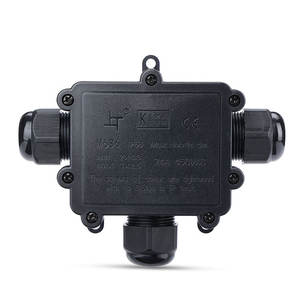 Caja de Conexiones Eléctrica de Plástico M686T para Exteriores, Impermeable IP68, Tipo T de 1 Entrada y 2 Salidas, Caja de Empalmes de Cables de 3 Vías - Product Image 1